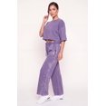 thumbnail image 3 of Women's Acid Wash Oversized Cropped Raw Hem Sweatshirt, 3 of 4