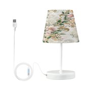 BZSMCE Table Lamp Creative Soft Blossom Elegance Pattern Simple Pattern Night Light