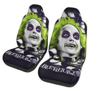 Beetlejuice Car Seat Cover for Front Seat Cushion Protectors 2 Pcs Auto Accessories Bucket Seat Covers Art