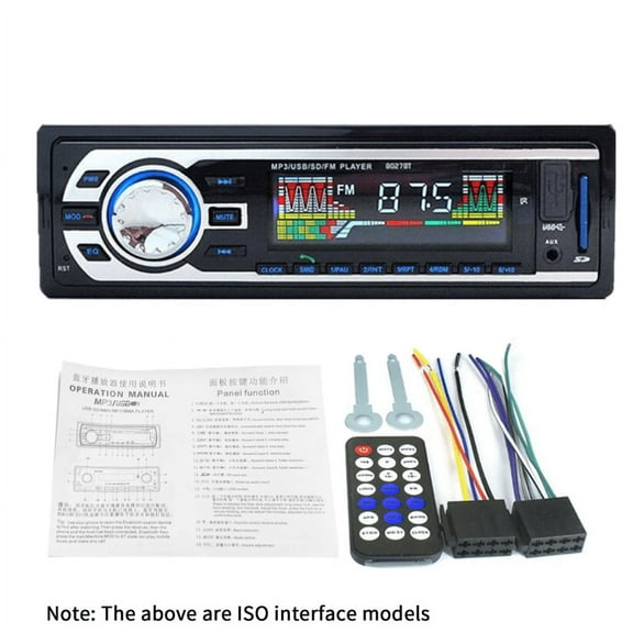 Bluetooth HD Car Audio MP3 Player Card Machine with Radio USB/SD/MMC Card Reader 12V Bluetooth Car Stereo FM Radio MP3 Audio Player Support Bluetooth Phone/U Disk/USB/SD