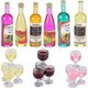 thumbnail image 1 of 18-Piece Dollhouse Wine Bottles and Champagne Cups for Miniatures -Red Wine Style, 1 of 5