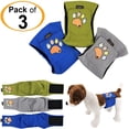 thumbnail image 4 of Pack of 3 Male Dog Diapers Belly Band Wrap Waterproof Leak Proof Washable, 4 of 5