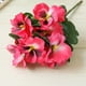 thumbnail image 5 of Billuyoard 3 piezas de flores artificiales de seda, planta de pensamiento, autoensamblaje, ramo de múltiples cabezas para fiesta, hogar, boda, adornos Decoración hueva roja Billuyoard HA084549-04, 5 of 6