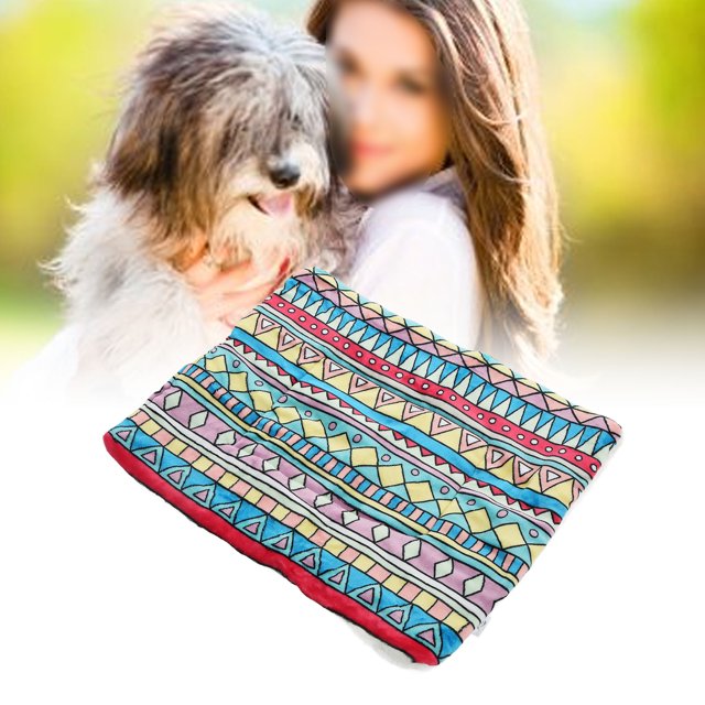 Estera Para Dormir Para Perros, Manta Para Perros, Franela Con Patrón Geométrico, Cálida Para Mascotas Pequeñas, Medianas Y Grandes