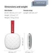 Bellman & Symfon Vibio - Wireless Bedshaker Alarm Connects to Mobile Device via Bluetooth - Create Custom Alarms on App: for Heavy Sleepers & People Who Can Not Hear Their Alarm, Deaf & Sen