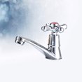 thumbnail image 3 of Lavabo Single Hole Cross Bibcock Alloy Water Faucet Basin Faucet Washbasin Basin Faucet( Model), 3 of 8