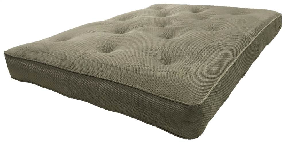 8 in. Double Poly Single Foam Full Futon Mattress in Green