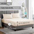 thumbnail image 4 of American Home Collection Ensemble de Draps Simple TG - Microfibre Ultra Douce, Poche Profonde de 15 Pouces - Draps pour Lit de Résidence Universitaire, Infroissables (Ivoire), 4 of 5