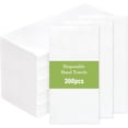 thumbnail image 1 of Paquete de 300 toallas desechables de tacto de lino – Toallas de mano similares a tela, servilleta de papel suave y absorbente para baño, cocina o evento, 1 of 4