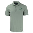 thumbnail image 2 of Men's Cutter & Buck Green NDSU Bison Vintage Forge Eco Double Stripe Tri-Blend  Polo, 2 of 3