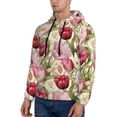 thumbnail image 3 of Wukai Tulips Flowers Print Men Hoodies Fleece Sweatshirts Long Sleeve Sweaters Pullover Fall Outfits Winter Clothes-Medium, 3 of 7