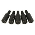 thumbnail image 1 of Wisewang DIN Mini Pin Female Plug Audio for Jack Connector for Keyboard/Mouse DIY 4 Pin Black 4 Pin, 1 of 5