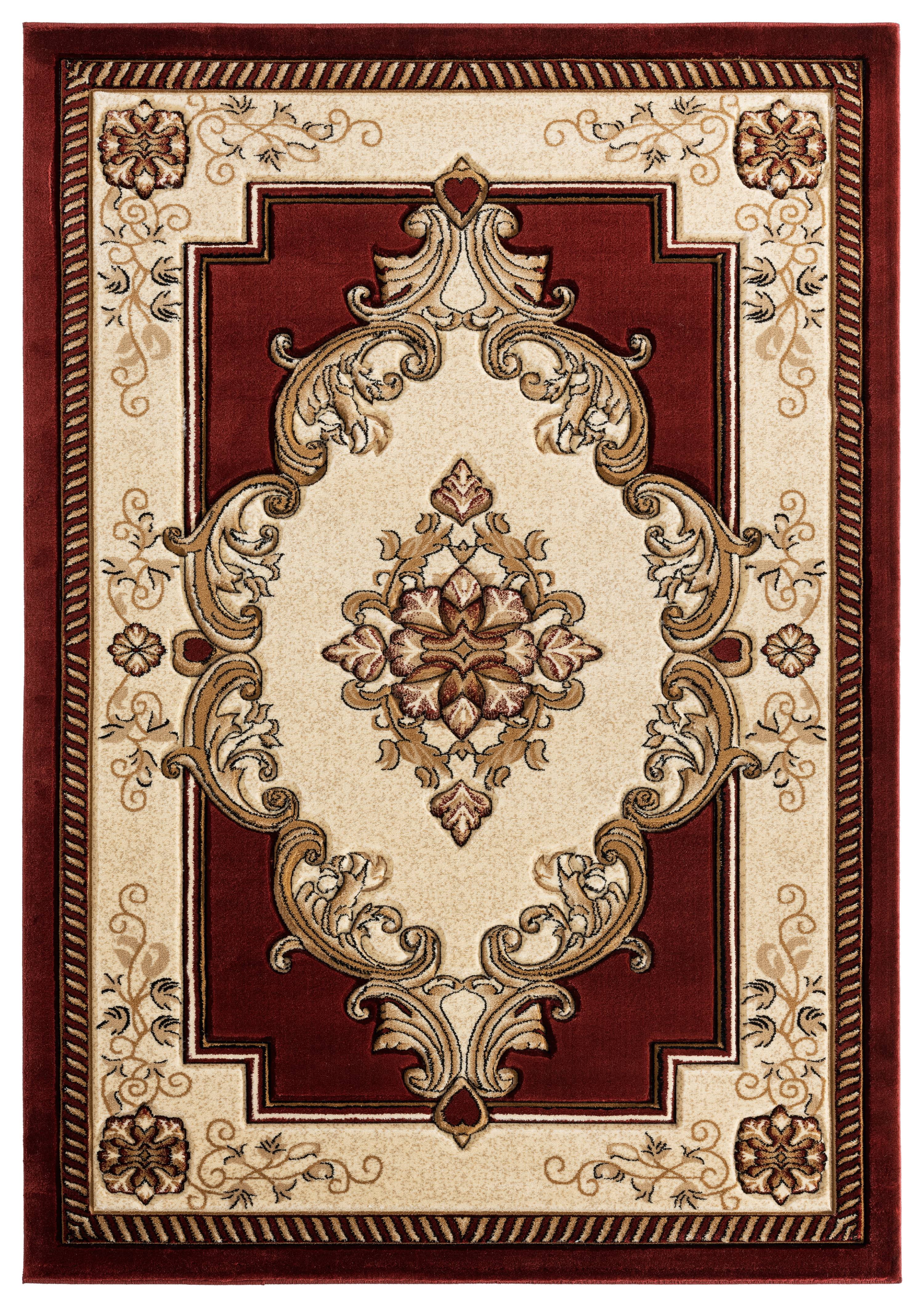 United Weavers Drachma Patras Traditional Medallion Area Rug, Burgundy, 5'3" x 7'6"