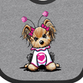 thumbnail image 4 of Inktastic Love Bug Yorkie Boys or Girls Baby Bib, 4 of 4