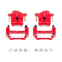 Power Stop S1704 Red Powder-Coated Performance Calipers -Front