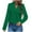 Green, variant on Womens Dressy Casual Shirts Long Sleeve V Neck Blouses Loose Fit Work Office Outfit Solid Color Fall Clothes (M, Green)