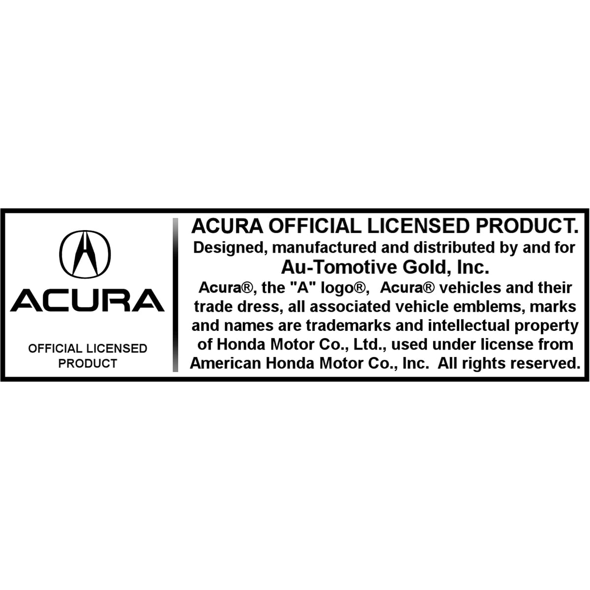 Acura MDX Oval Key Ring (Black)