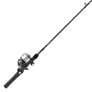 Zebco Delta Spincast Reel and Fishing Rod Combo, 5-Foot 6-Inch Rod, Size 20 Reel, Cool Gray