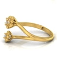 thumbnail image 3 of 0.23 TCW Solid 18 Kt Gold SI Clarity HI Color Diamond Promise Designer Ring, 3 of 4