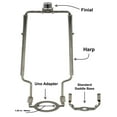 thumbnail image 2 of Creative Hobbies Adjustable Lamp Harp 8" 9" 10" Includes Regular Base and Uno Base and Finial (Silver), 2 of 4