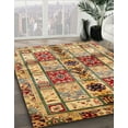 thumbnail image 3 of Ahgly Company Machine Washable Indoor Rectangle Abstract Sienna Brown Area Rugs, 5' x 8', 3 of 7