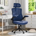 thumbnail image 2 of Ergonomic Office Chair with Adjustable Headrest & Lumbar Support -  Back Desk Chair with Flip-Up Arms  Swivel Executive Computer Task Chair, 2 of 6