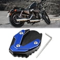 thumbnail image 2 of Unique Bargains 1 Set Motorcycle Kickstand Extension Pad Side Stand for Suzuki Jixer 250 SF 2018-2023 Blue, 2 of 6