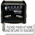 thumbnail image 1 of Self-Inking Please Finish At Home And Return To Teacher Stamp with Mint Green Ink, 1 of 4