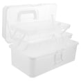 thumbnail image 5 of Gymnture 3-Layer Craft Organizer Portable Plastic Tool Box with Handle for Home, 5 of 11