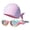 A, variant on Kids Swim Goggles Swim Caps Set Child Swimming Goggles Frog Resistant Swimming Goggles Child Swim Caps for Boy Girl