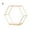 Gold, variant on Travelwant Geometric Hexagon Shaped Mounted Floating, Home Decor, Metal Wire and Rustic Wood Wall Storage Shelves for Bedroom, Living Room, Bathroom, Kitchen and Office