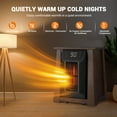thumbnail image 3 of Towallmark 1500 Watts Electric Infrared Quartz Space Heater with Remote and 8 Heating Elements for Indoor Use, Overheat Protection, Thermostat, 3 Heat Modes, 3 of 10