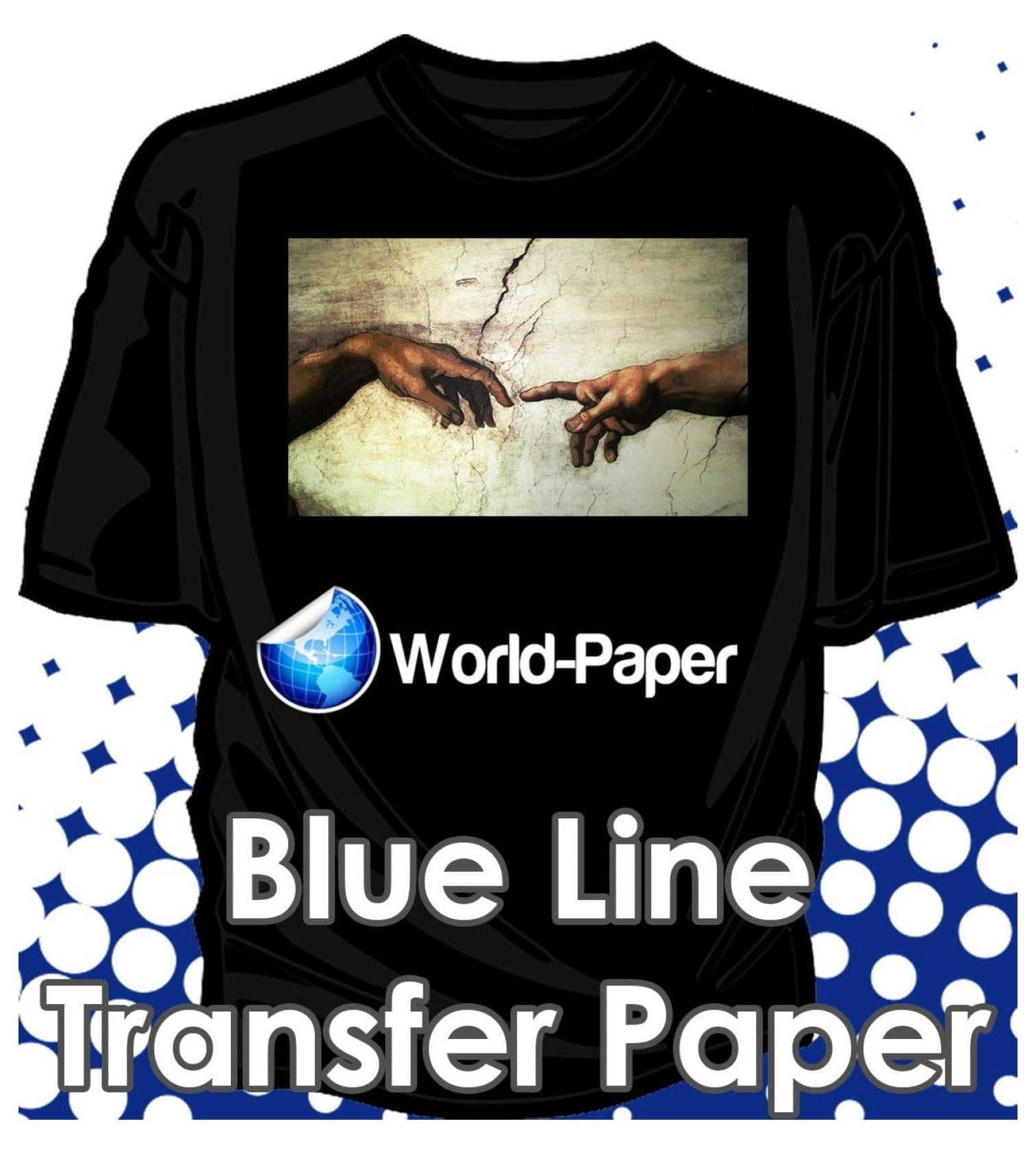 Blue Line- Inkjet Transfer Paper for Dark Color Fabric 11" X 17" 100 Sheets