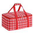 thumbnail image 2 of Bolsa térmica grande, bolsa de Picnic aislada, bolsa de mano, contenedor portátil para entrega de alimentos, bolsa de almuerzo para viaje, Camping, , Rojo, 2 of 8