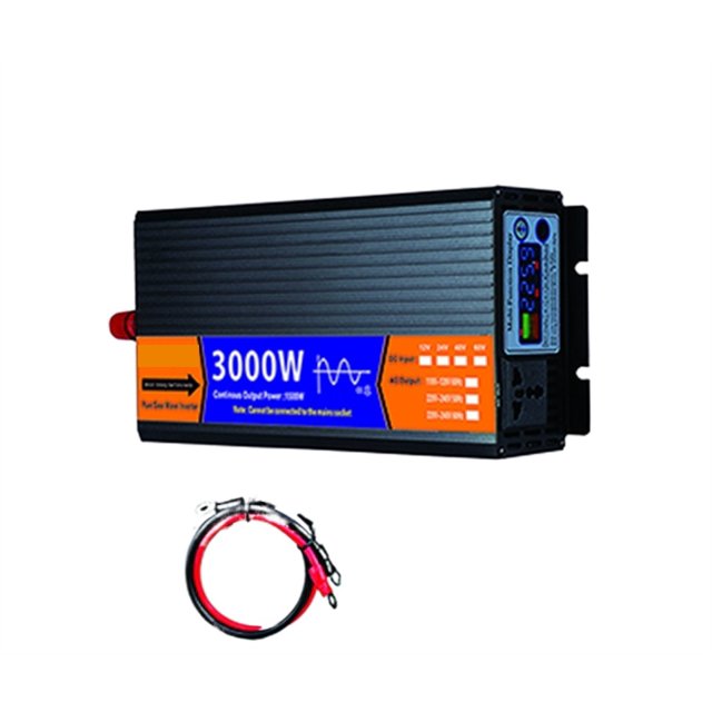 Pure Sine Wave Inverter DC 12V / 24V / 48V / 60V To AC 2000W 3000W 4000W 5000W Voltage Transformer Solar LCD Inverter ,Wide Usage