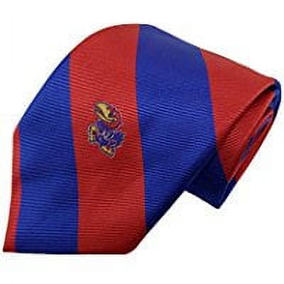 Kansas Jayhawks Stripe Necktie - Donegal Bay - Unisex - One Size