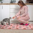 thumbnail image 3 of Pink Cow Strawberry Hat Pattern Kitchen Rugs Sets Of 2,Anti Fatigue Kitchen Mat Rugs Non Slip Washable,Decorative Kitchen Floor Mats for Kitchen,Sink,Laundry,17"x30"+17"x47", 3 of 7
