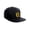 Black, variant on Classic Snapback Hat Old English Font Alphabet A to Z Flat Bill Visor Cap, Purple Hat, Gold B