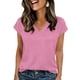 thumbnail image 2 of Camiseta de Manga Corta de Cuello en V de Color Sólido Casual para el Uso Diario de Primavera Verano, 2 of 6