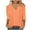 Orange, variant on Ashirexll Ladies Tops and Blouses, Short Sleeve Tops for Women, Fashion Casual Printed 3/4 Sleeve V-neck Top