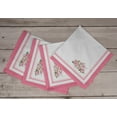 thumbnail image 6 of Vargottam Napkins Spring Tea PartyPrint, DinnerNapkins , 100 % Cotton, Set of 4 ReusableNapkins Set, Size 20X20 Inch,White19,OversizedClothNapkins, 6 of 8