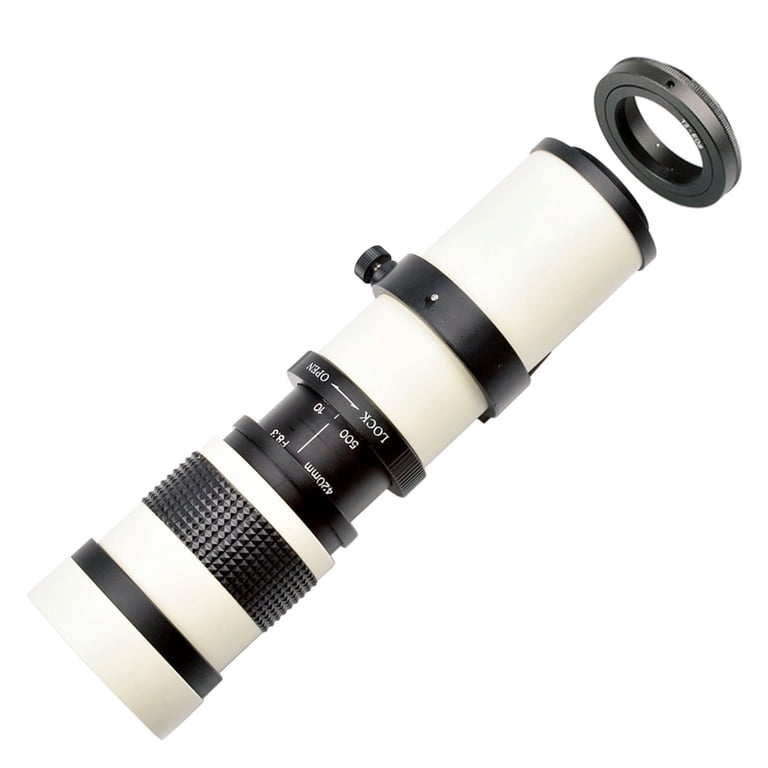 AOOOWER Camera Super Telephoto Zoom Lens F/8.3-16 420-800mm for T