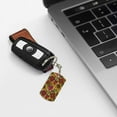 thumbnail image 6 of Goofa Sunflower Printed Rectangular Metal Keychain Bag Charm Floral Charm for Purse Keys Metal Keyring Gift for Women Accessories, 6 of 7