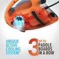 thumbnail image 3 of OutdoorMaster 20PSI High Pressure SUP Air Pump The Shark - Intelligent Dual Stage Inflation & Auto-Off Feature, Deflation Function, 12V DC Car Connector, for Inflatable Stand Up Paddle Boards, Boats, 3 of 9