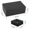 thumbnail image 3 of fastboy Boîte de Rangement pour Cartes à Double Compartiment Multi-Usage et Fiable Noir Gris 265x182x98mm, 3 of 6