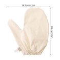 thumbnail image 2 of YSNOOWE Guantes Beige De Para Masaje De Tejido Y Exfoliación Con Banda Elástica Para Grip, 2 of 6
