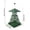 Green, variant on AZXY Bird Feeder for Outdoor, Hanging Wild Bird Seed Feeder for Outdoor Garden Yard, Large Capacity Weather-Resistant Easy Fill Bird Feeding Station with Tray Hanging Hook, Durable, Green