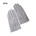 thumbnail image 3 of Qarigey Guantes premium de piel de oveja para mujer Guantes hipoalergénicos y respetuosos con la piel Guantes de piel de oveja guantes y mitones, 3 of 6