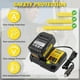 thumbnail image 4 of DCB112 DCB119 Batería de Coche Charger Compatible con DeWal 12V, 20V y 60V MAX Batería de Iones de Litio DCB203 DCB201 DCB204 DCB206 DCB606 DCB609 Reemplazo DCB120 para Vehículo MAX 20V Charger, 4 of 8