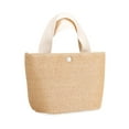 thumbnail image 2 of PULLIMORE Women Straw Tote Handbag Summer Woven Beach Bag Vacation Travel Hobo Bag (White), 2 of 11